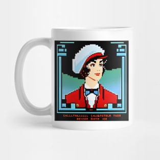 vintage pixel pretty lady Mug